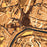 Hancock Maryland Map Print in Ember Style Zoomed In Close Up Showing Details