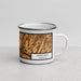 Right View Custom Hancock Maryland Map Enamel Mug in Ember