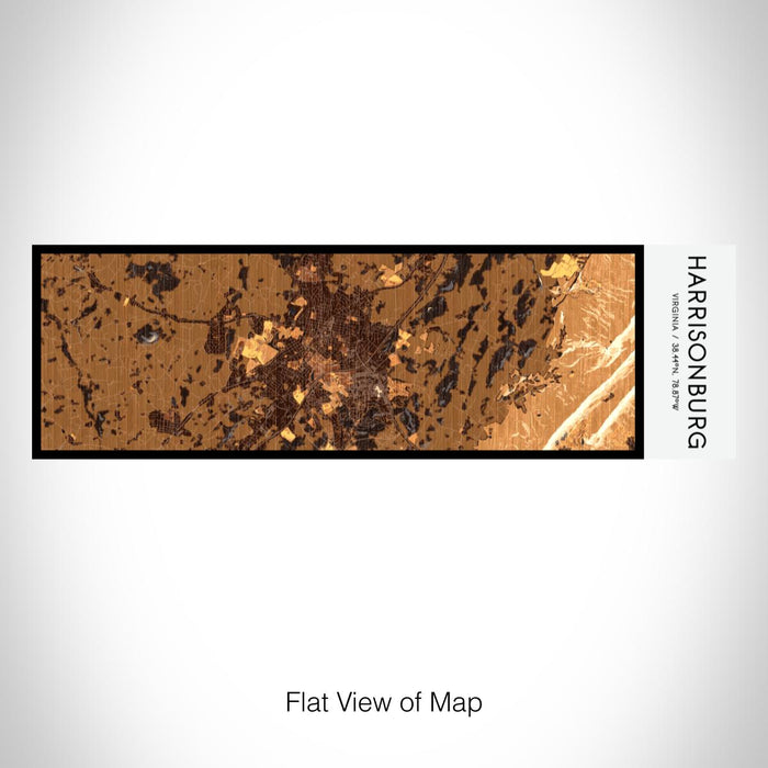 Rendered View of Harrisonburg Virginia Map on 10oz Stainless Steel Insulated Cup in Ember with Sliding Lid