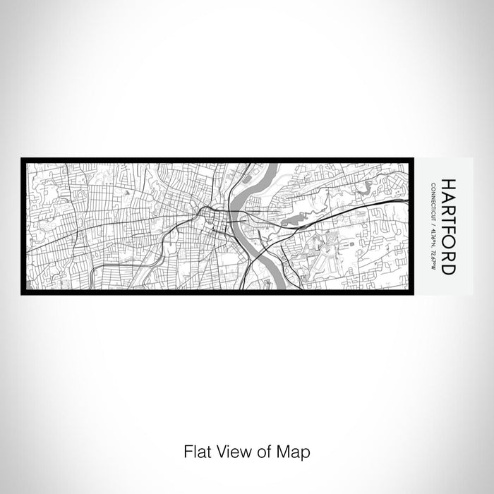 Rendered View of Hartford Connecticut Map on 10oz Stainless Steel Insulated Cup in Classic with Sliding Lid
