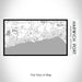 Rendered View of Harwich Port Massachusetts Map on 17oz Stainless Steel Insulated Bottle with printed classic style map