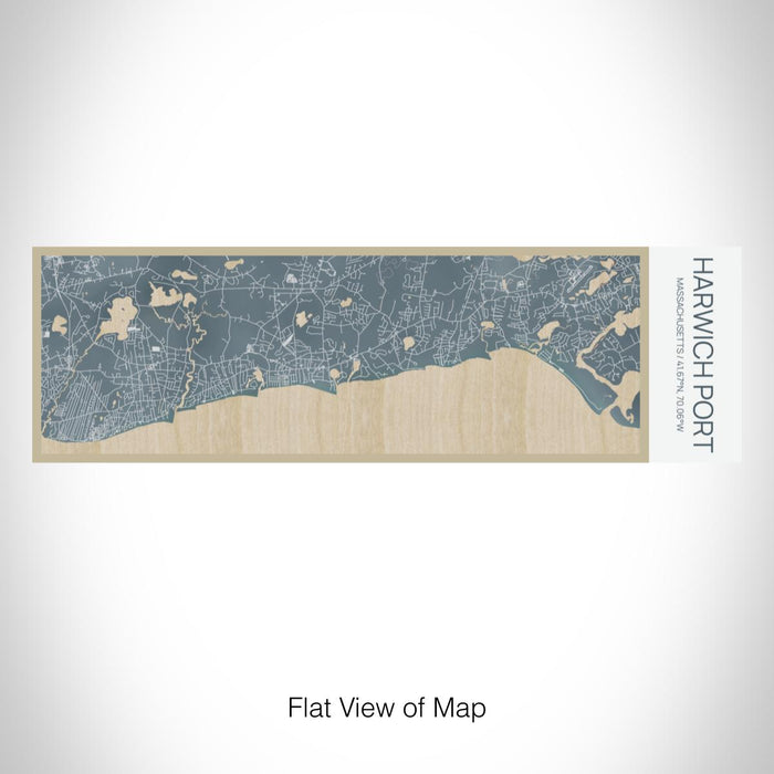 Rendered View of Harwich Port Massachusetts Map on 10oz Stainless Steel Insulated Cup in Afternoon with Sliding Lid