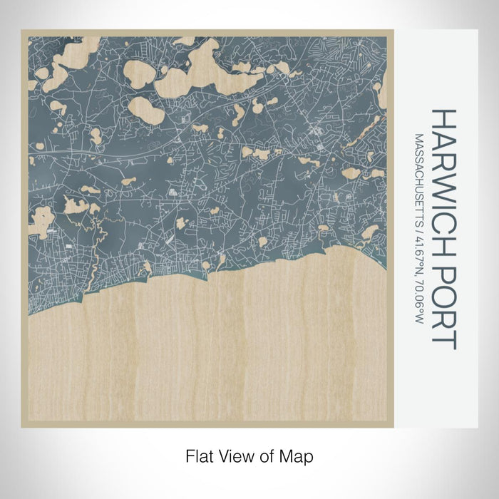 Rendered View of Harwich Port Massachusetts Map on 17oz Stainless Steel Insulated Tumbler in Afternoon Map Style