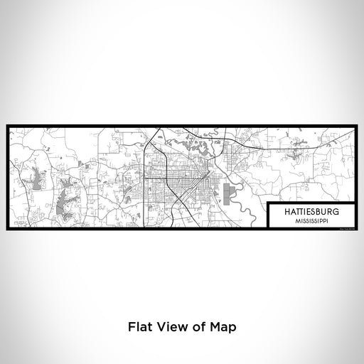 Flat View of Map Custom Hattiesburg Mississippi Map Enamel Mug in Classic