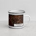 Right View Custom Hattiesburg Mississippi Map Enamel Mug in Ember