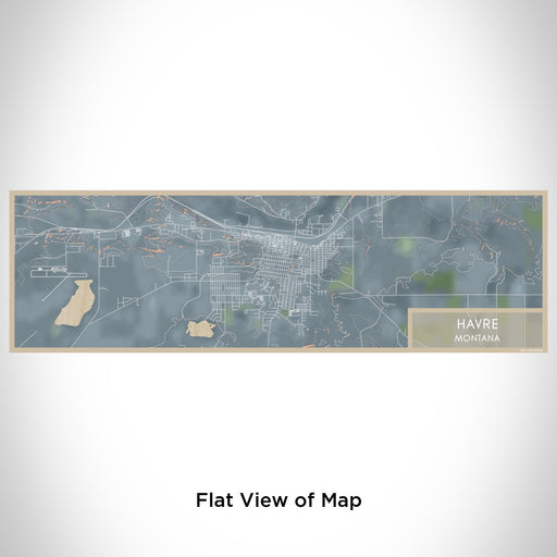 Flat View of Map Custom Havre Montana Map Enamel Mug in Afternoon