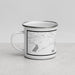 Left View Custom Havre Montana Map Enamel Mug in Classic