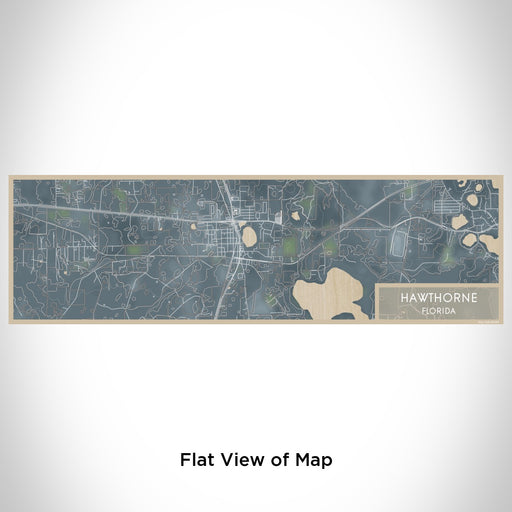 Flat View of Map Custom Hawthorne Florida Map Enamel Mug in Afternoon