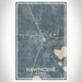 Hawthorne Florida Map Print Portrait Orientation in Afternoon Style With Shaded Background