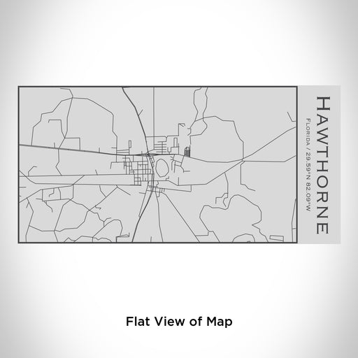 Rendered View of Hawthorne Florida Map Engraving on 17oz Stainless Steel Insulated Cola Bottle