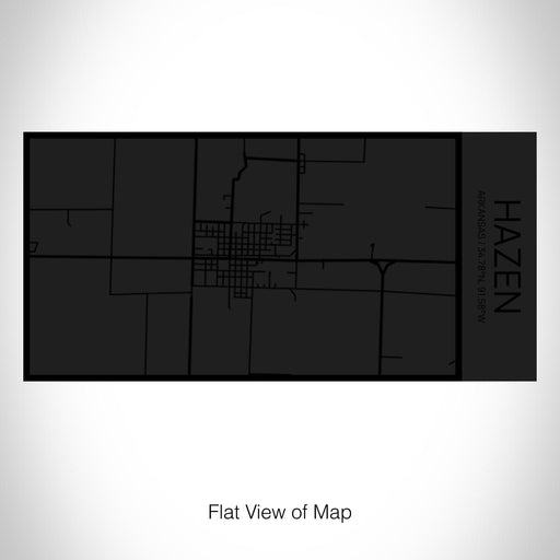 Rendered View of Hazen Arkansas Map on 17oz Stainless Steel Insulated Cola Bottle in Stainless in Matte Black