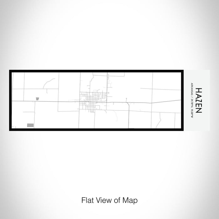Rendered View of Hazen Arkansas Map on 10oz Stainless Steel Insulated Cup in Classic with Sliding Lid
