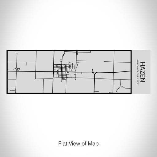 Rendered View of Hazen Arkansas Map on 10oz Stainless Steel Insulated Cup with Sipping Lid