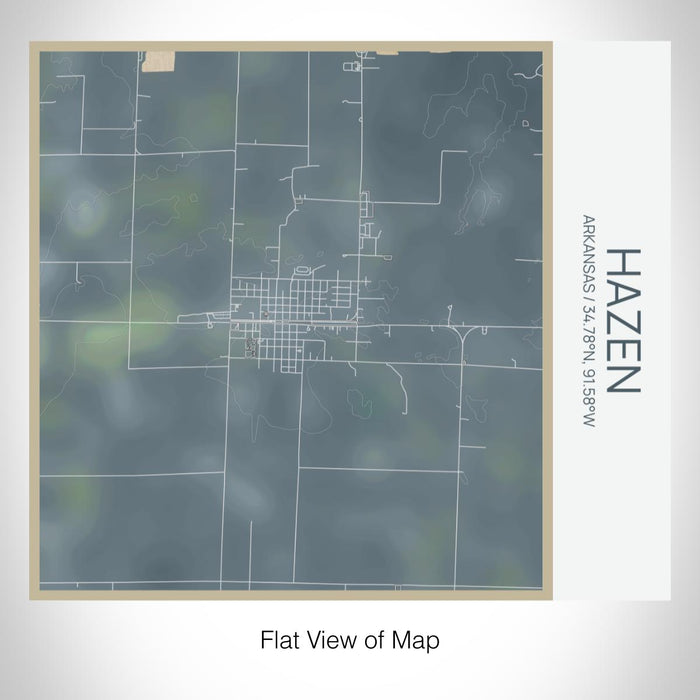 Rendered View of Hazen Arkansas Map on 17oz Stainless Steel Insulated Tumbler in Afternoon Map Style