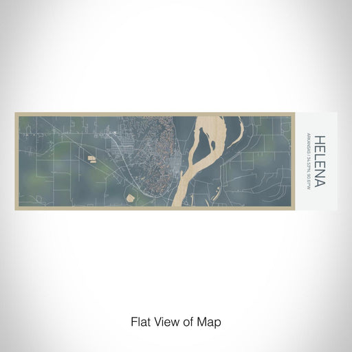 Rendered View of Helena Arkansas Map on 10oz Stainless Steel Insulated Cup in Afternoon with Sliding Lid