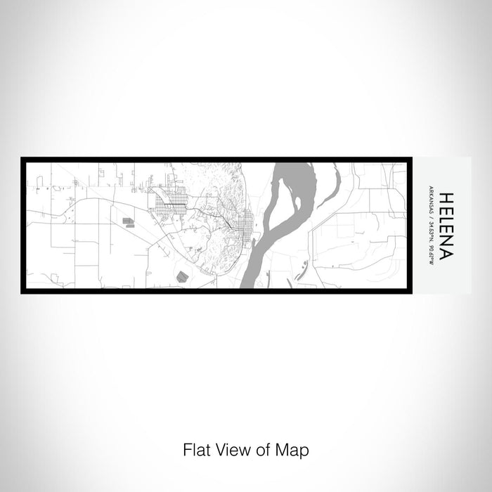 Rendered View of Helena Arkansas Map on 10oz Stainless Steel Insulated Cup in Classic with Sliding Lid