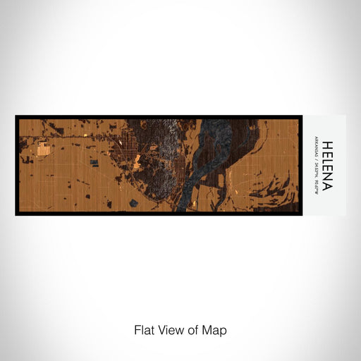 Rendered View of Helena Arkansas Map on 10oz Stainless Steel Insulated Cup in Ember with Sliding Lid