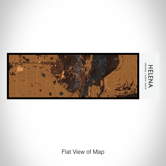 Rendered View of Helena Arkansas Map on 10oz Stainless Steel Insulated Cup in Ember with Sliding Lid