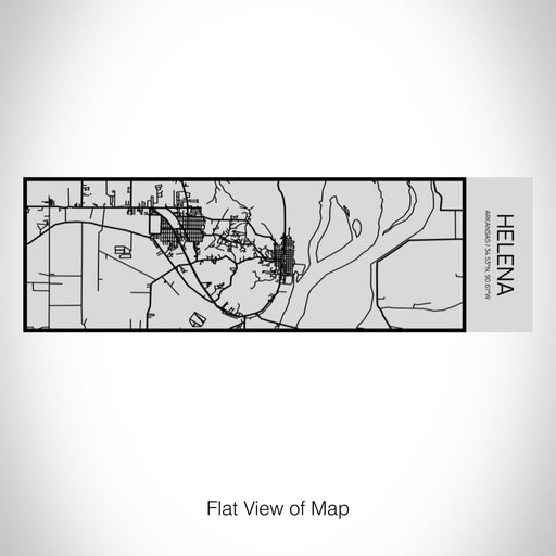 Rendered View of Helena Arkansas Map on 10oz Stainless Steel Insulated Cup with Sipping Lid