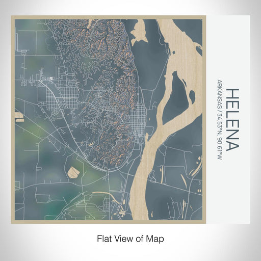 Rendered View of Helena Arkansas Map on 17oz Stainless Steel Insulated Tumbler in Afternoon Map Style