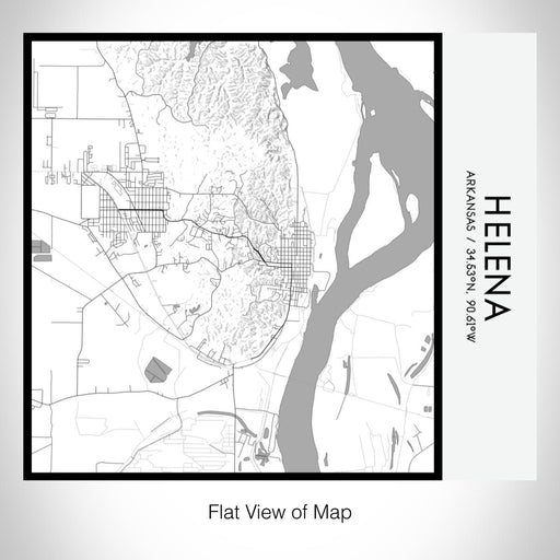 Rendered View of Helena Arkansas Map on 17oz Stainless Steel Insulated Tumbler in Classic Map Style