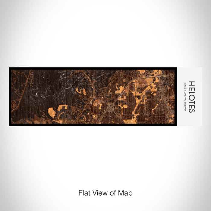 Rendered View of Helotes Texas Map on 10oz Stainless Steel Insulated Cup in Ember with Sliding Lid