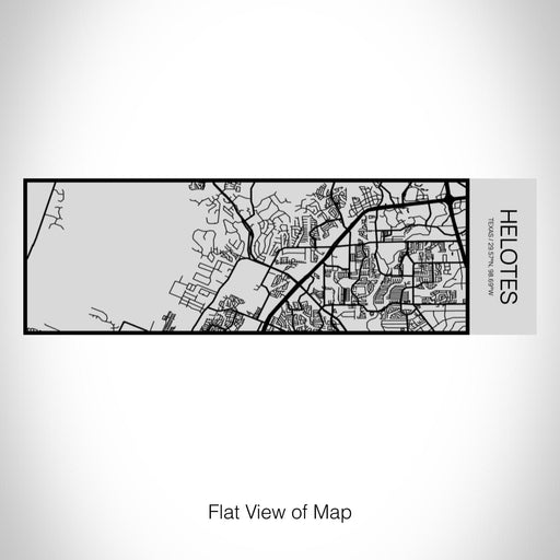 Rendered View of Helotes Texas Map on 10oz Stainless Steel Insulated Cup with Sipping Lid