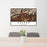 24x36 Helper Utah Map Print Lanscape Orientation in Ember Style Behind 2 Chairs Table and Potted Plant