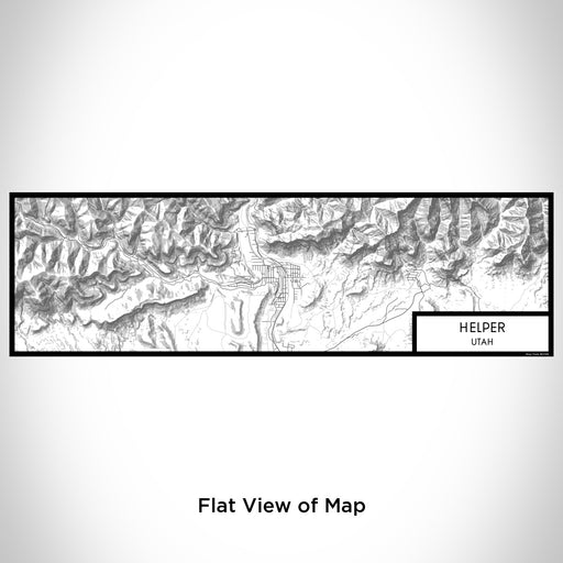 Flat View of Map Custom Helper Utah Map Enamel Mug in Classic