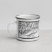 Left View Custom Helper Utah Map Enamel Mug in Classic