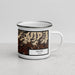 Right View Custom Helper Utah Map Enamel Mug in Ember