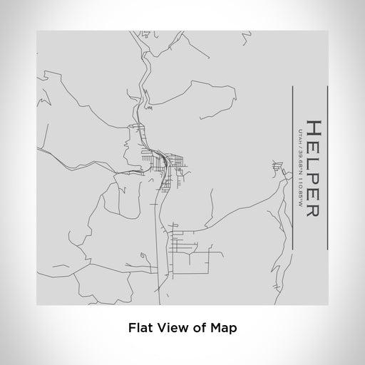 Rendered View of Helper Utah Map Engraving on 17oz Stainless Steel Insulated Tumbler