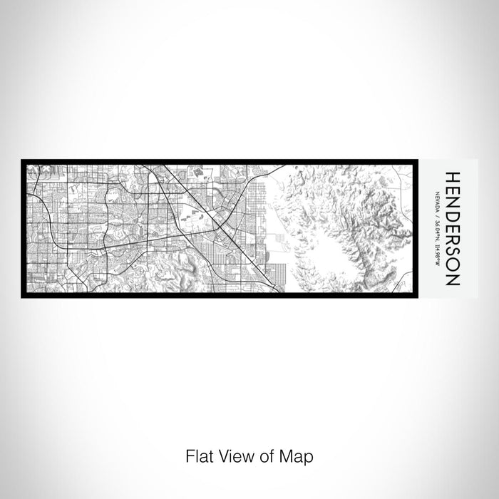 Rendered View of Henderson Nevada Map on 10oz Stainless Steel Insulated Cup in Classic with Sliding Lid