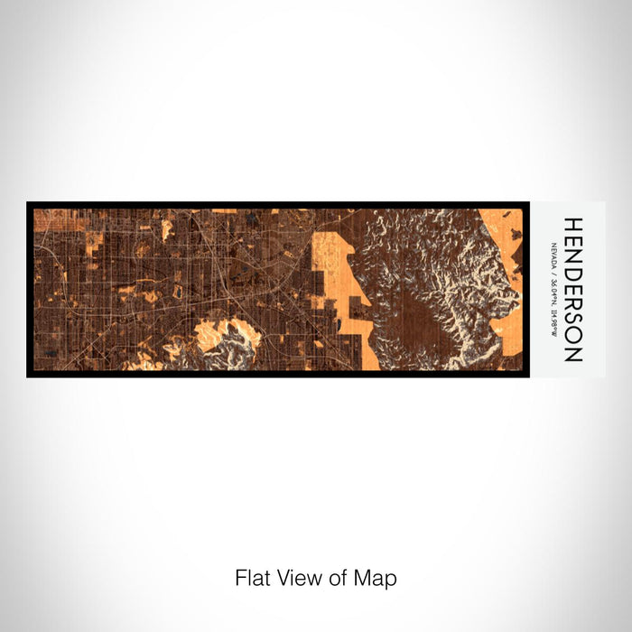 Rendered View of Henderson Nevada Map on 10oz Stainless Steel Insulated Cup in Ember with Sliding Lid