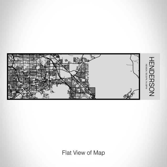 Rendered View of Henderson Nevada Map on 10oz Stainless Steel Insulated Cup with Sipping Lid
