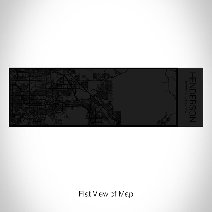 Rendered View of Henderson Nevada Map on 10oz Stainless Steel Insulated Cup in Matte Black with Sliding Lid