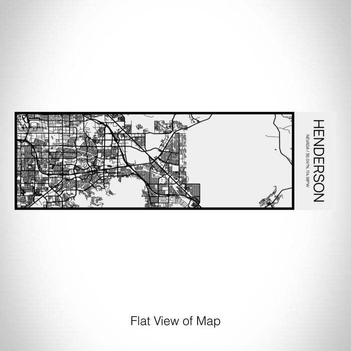 Rendered View of Henderson Nevada Map on 10oz Stainless Steel Insulated Cup in Matte White with Sliding Lid
