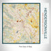 Rendered View of Hendersonville North Carolina Map on 17oz Stainless Steel Insulated Tumbler in Woodblock Map Style