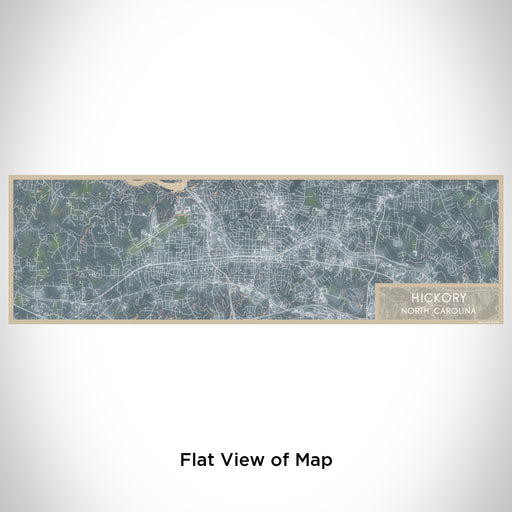 Flat View of Map Custom Hickory North Carolina Map Enamel Mug in Afternoon