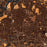 Hickory North Carolina Map Print in Ember Style Zoomed In Close Up Showing Details