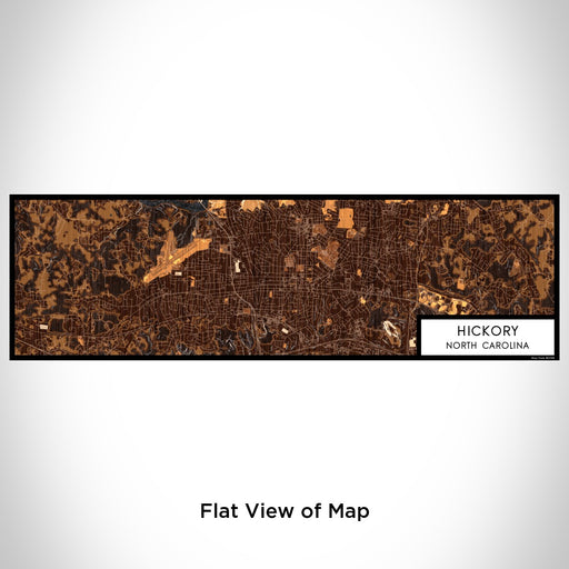 Flat View of Map Custom Hickory North Carolina Map Enamel Mug in Ember