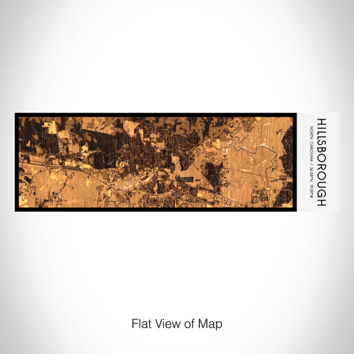 Rendered View of Hillsborough North Carolina Map on 10oz Stainless Steel Insulated Cup in Ember with Sliding Lid
