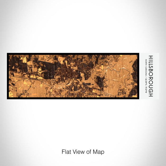 Rendered View of Hillsborough North Carolina Map on 10oz Stainless Steel Insulated Cup in Ember with Sliding Lid