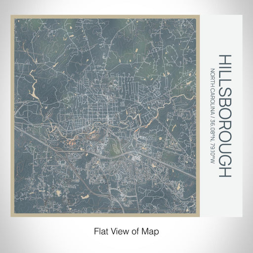 Rendered View of Hillsborough North Carolina Map on 17oz Stainless Steel Insulated Tumbler in Afternoon Map Style
