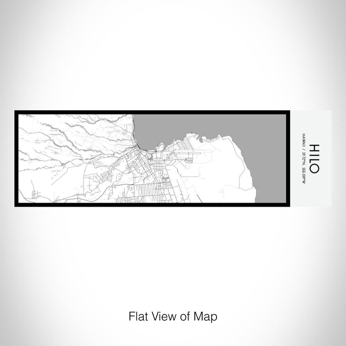 Rendered View of Hilo Hawaii Map on 10oz Stainless Steel Insulated Cup in Classic with Sliding Lid