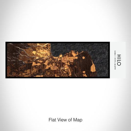 Rendered View of Hilo Hawaii Map on 10oz Stainless Steel Insulated Cup in Ember with Sliding Lid