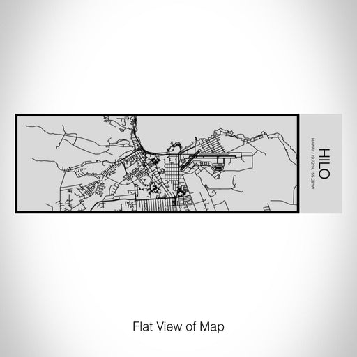 Rendered View of Hilo Hawaii Map on 10oz Stainless Steel Insulated Cup with Sipping Lid