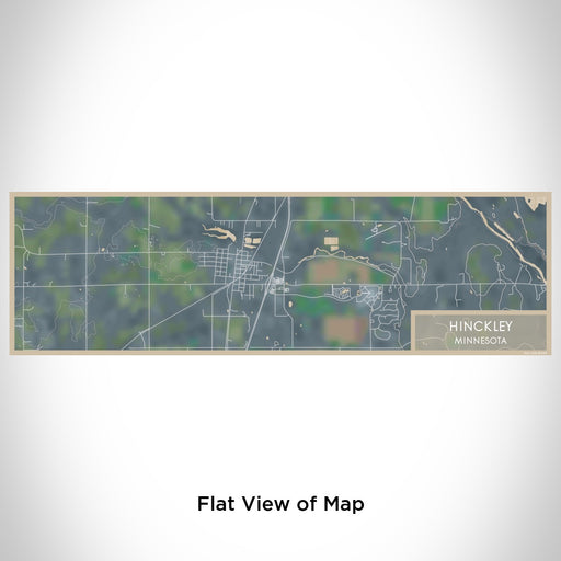 Flat View of Map Custom Hinckley Minnesota Map Enamel Mug in Afternoon