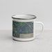 Right View Custom Hinckley Minnesota Map Enamel Mug in Afternoon