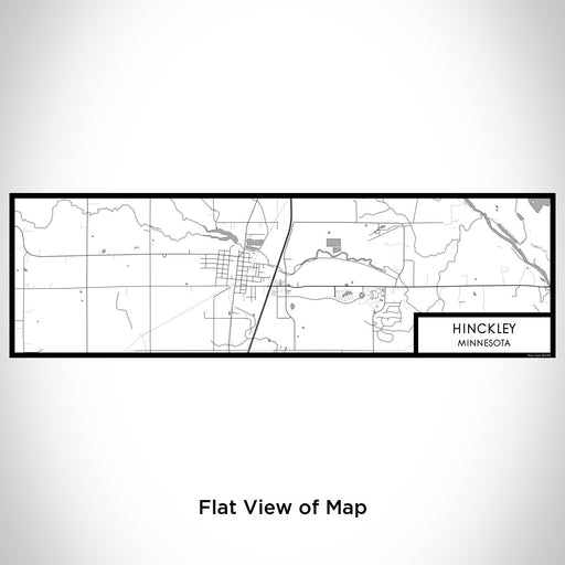 Flat View of Map Custom Hinckley Minnesota Map Enamel Mug in Classic